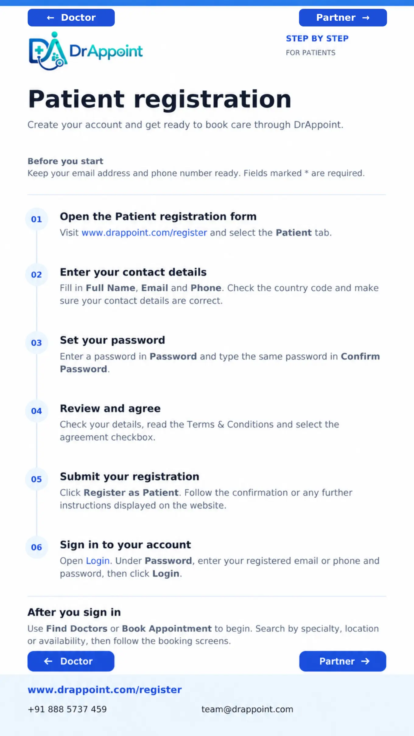 Registration Guide Step 2